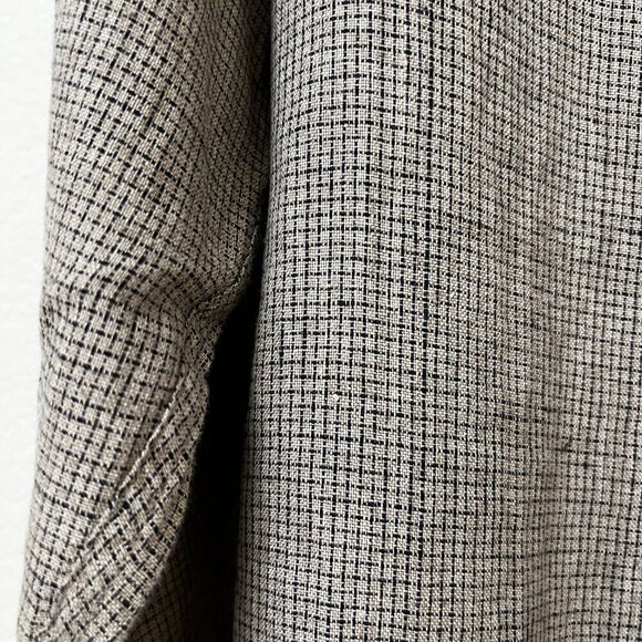 Banana Republic 100% Linen Button Down Shirt Windowbox Check Slim Fit Size Large - Picture 5 of 9